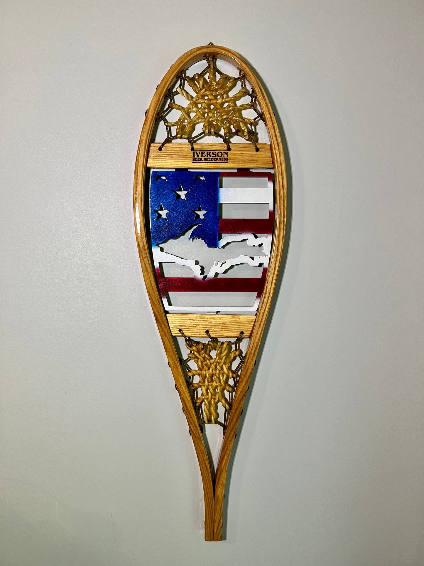 Decorative Metal Patriotic UP in Snowshoe