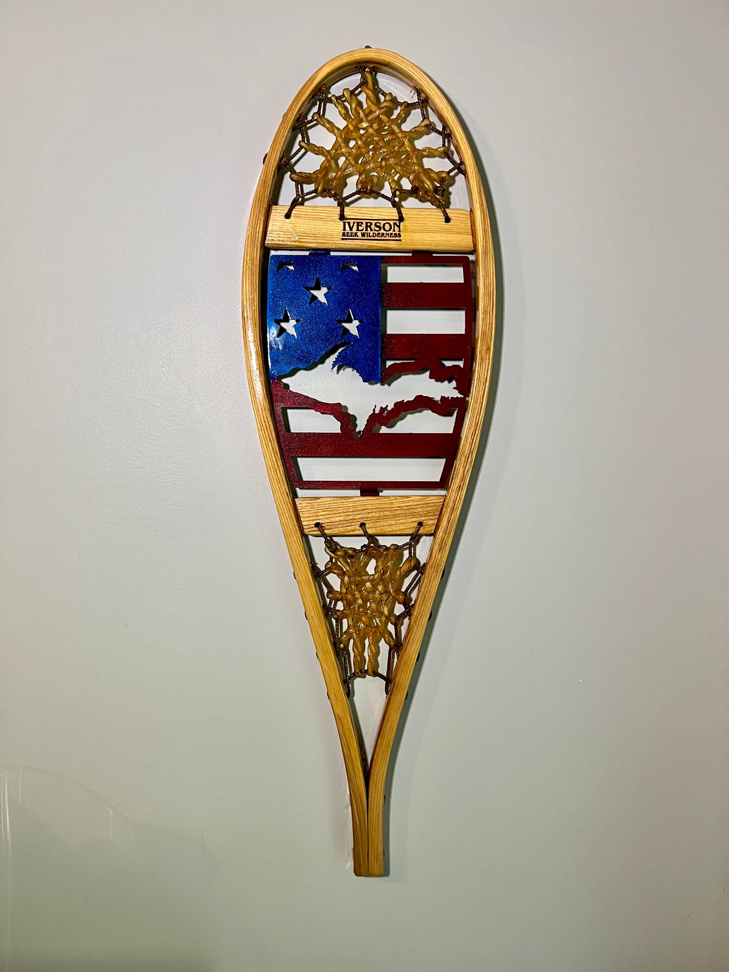 Decorative Metal Patriotic UP in Snowshoe