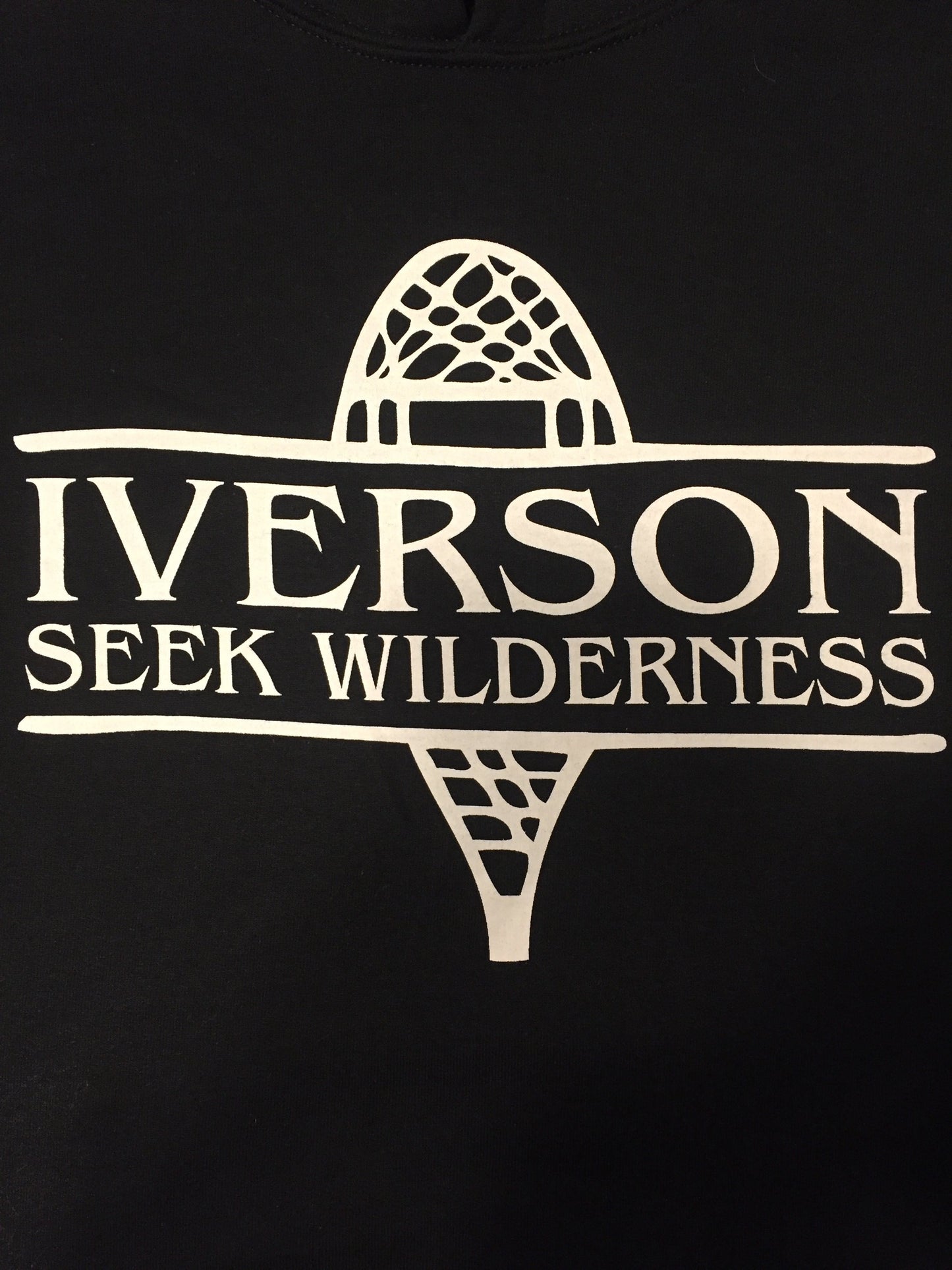 Black Iverson Logo Hooded Sweatshirt
